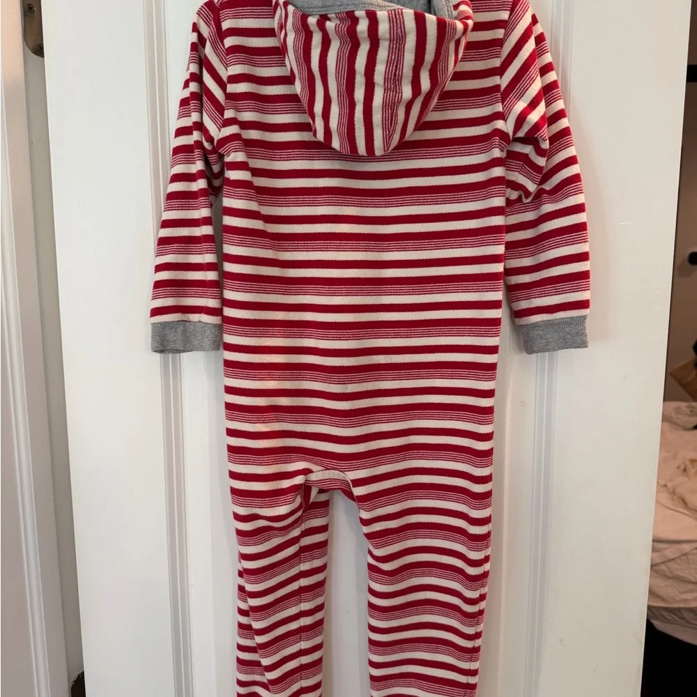 Burt’s Bees Striped Red and White Kids One Piece - 2T (runs big)
